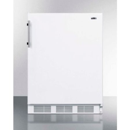SUMMIT APPLIANCE DIV. Summit-ADA Compliant Built-In Undercounter Refrigerator-Freezer, 5.1 Cu. Ft., 24" Wide CT661WBIADA